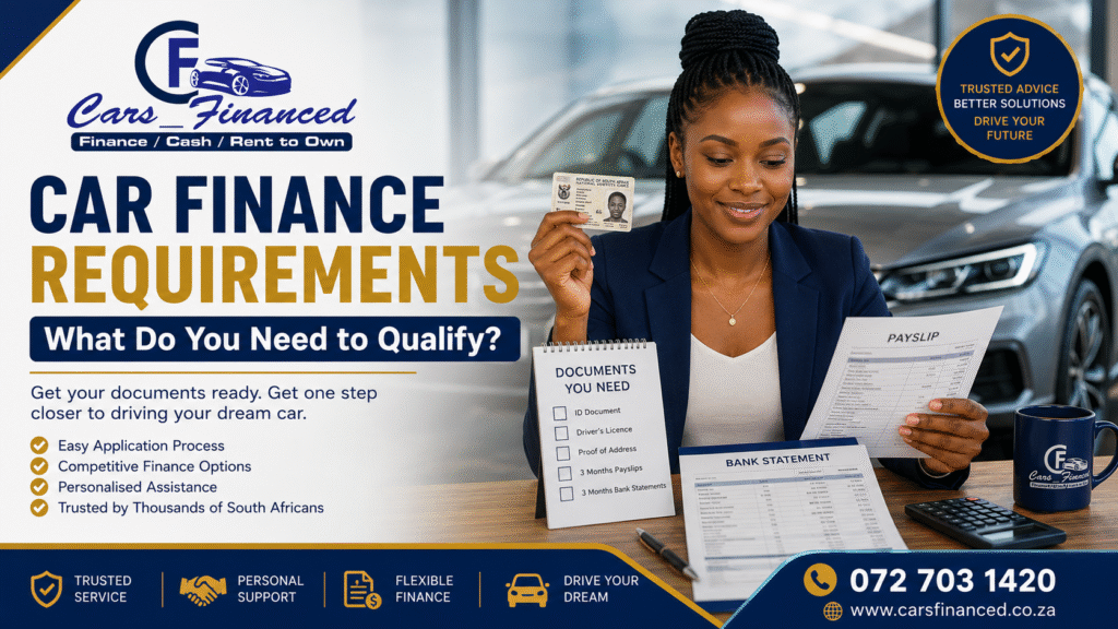 Car finance requirements